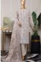 Chikankari embroidery shirt , digital print dupatta / plane trouser