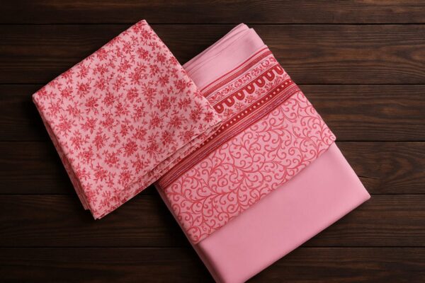 Printed all over shirt Printed dupatta  Dyed trouser 