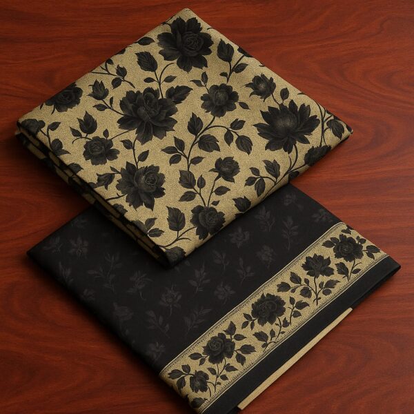 Printed all over shirt Printed dupatta  Dyed trouser 