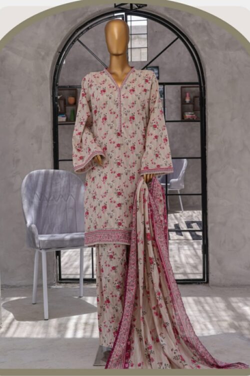 Digital Printed Shirt , Dupatta/Farshi Shalwar