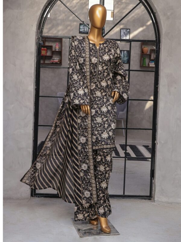 Digital Printed Shirt , Dupatta/Farshi Shalwar