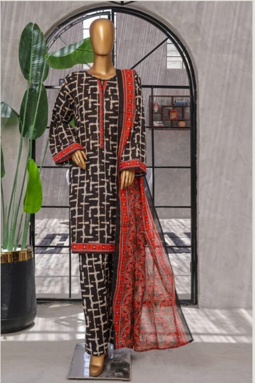 Digital Printed Shirt , Dupatta/Farshi Shalwar