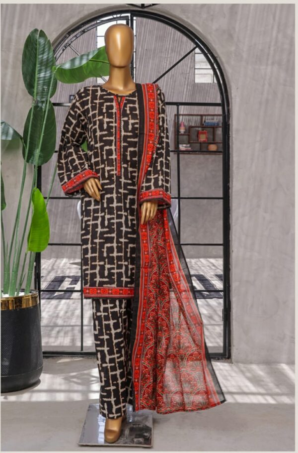 Digital Printed Shirt , Dupatta/Farshi Shalwar