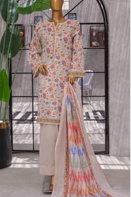 Digital Printed Shirt , Dupatta/Farshi Shalwar