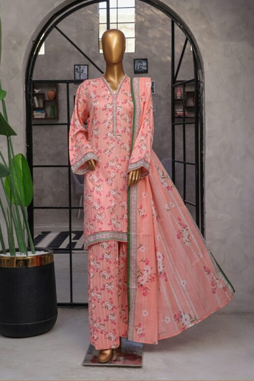 Digital Printed Shirt , Dupatta/Farshi Shalwar