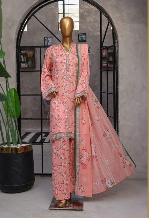 Digital Printed Shirt , Dupatta/Farshi Shalwar