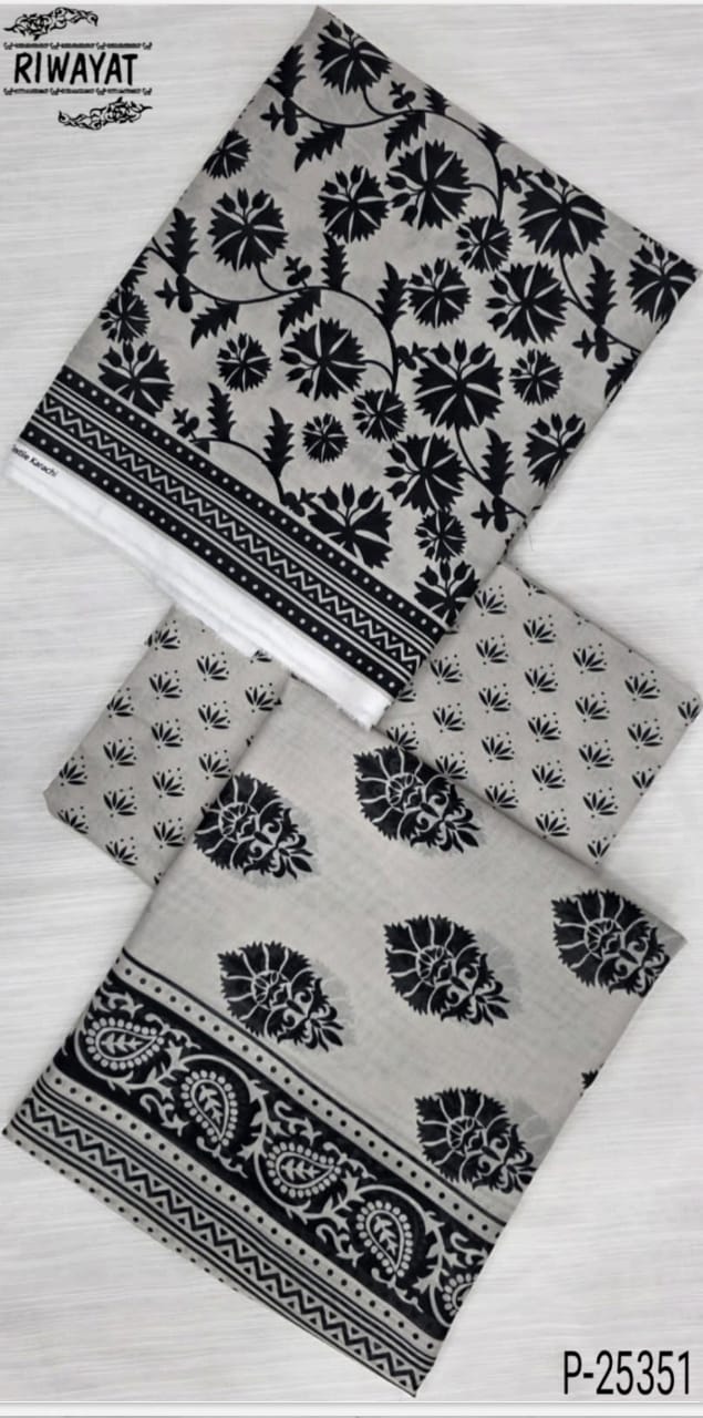 Digital Printed Shirt,Dupatta And Printed Trouser