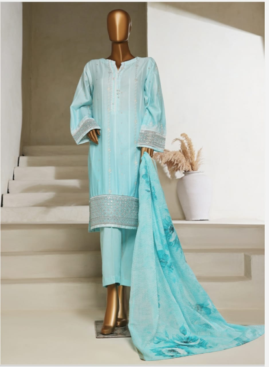 Jacquard Embroidery 3 Piece