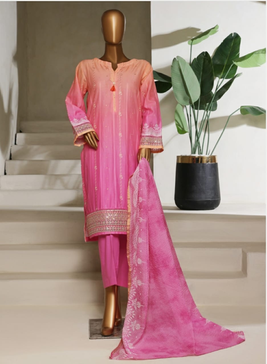 Jacquard Embroidery 3 Piece