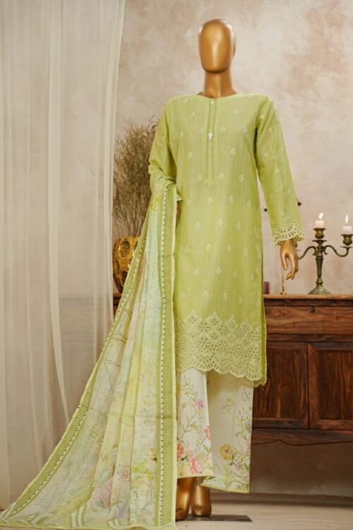 Slub Solid Chikankari