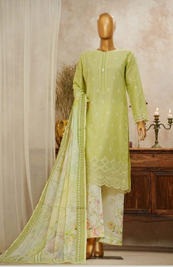 Slub Solid Chikankari