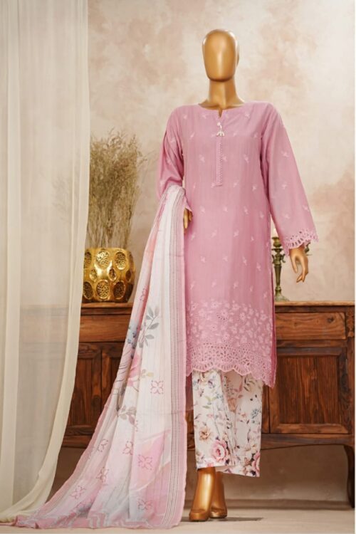Slub Solid Chikankari
