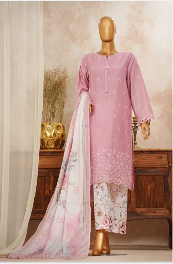 Slub Solid Chikankari