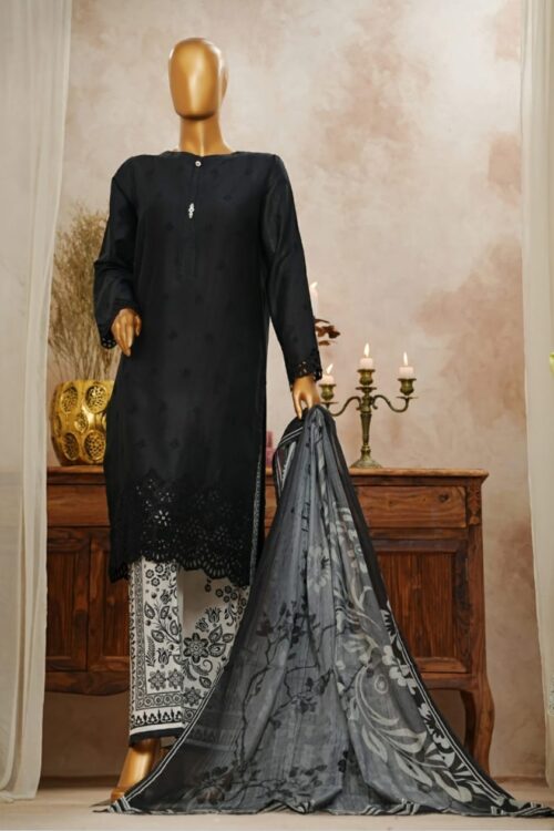 Slub Solid Chikankari