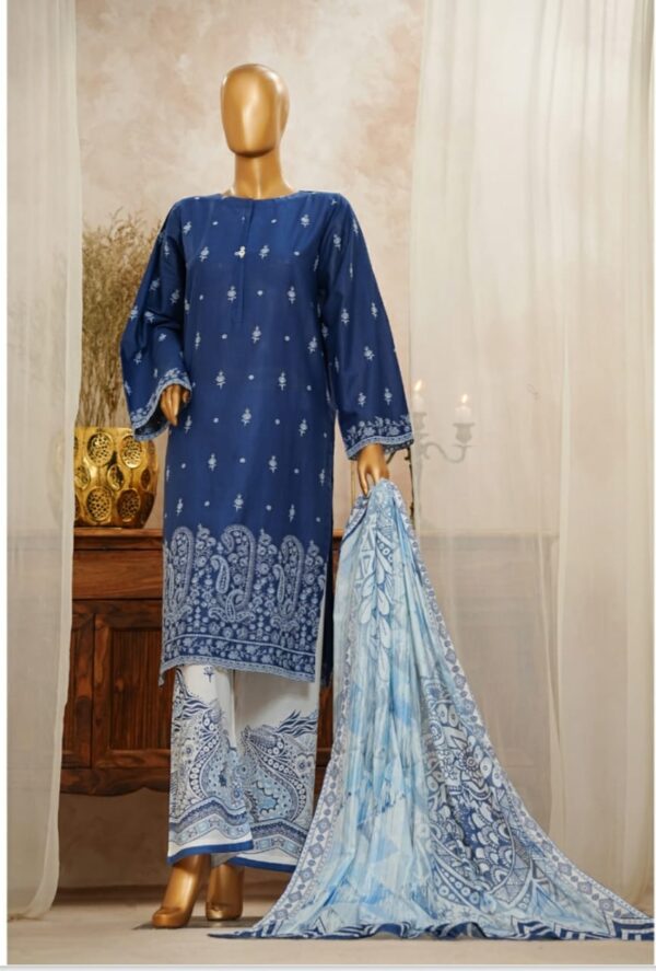 Slub Solid Chikankari
