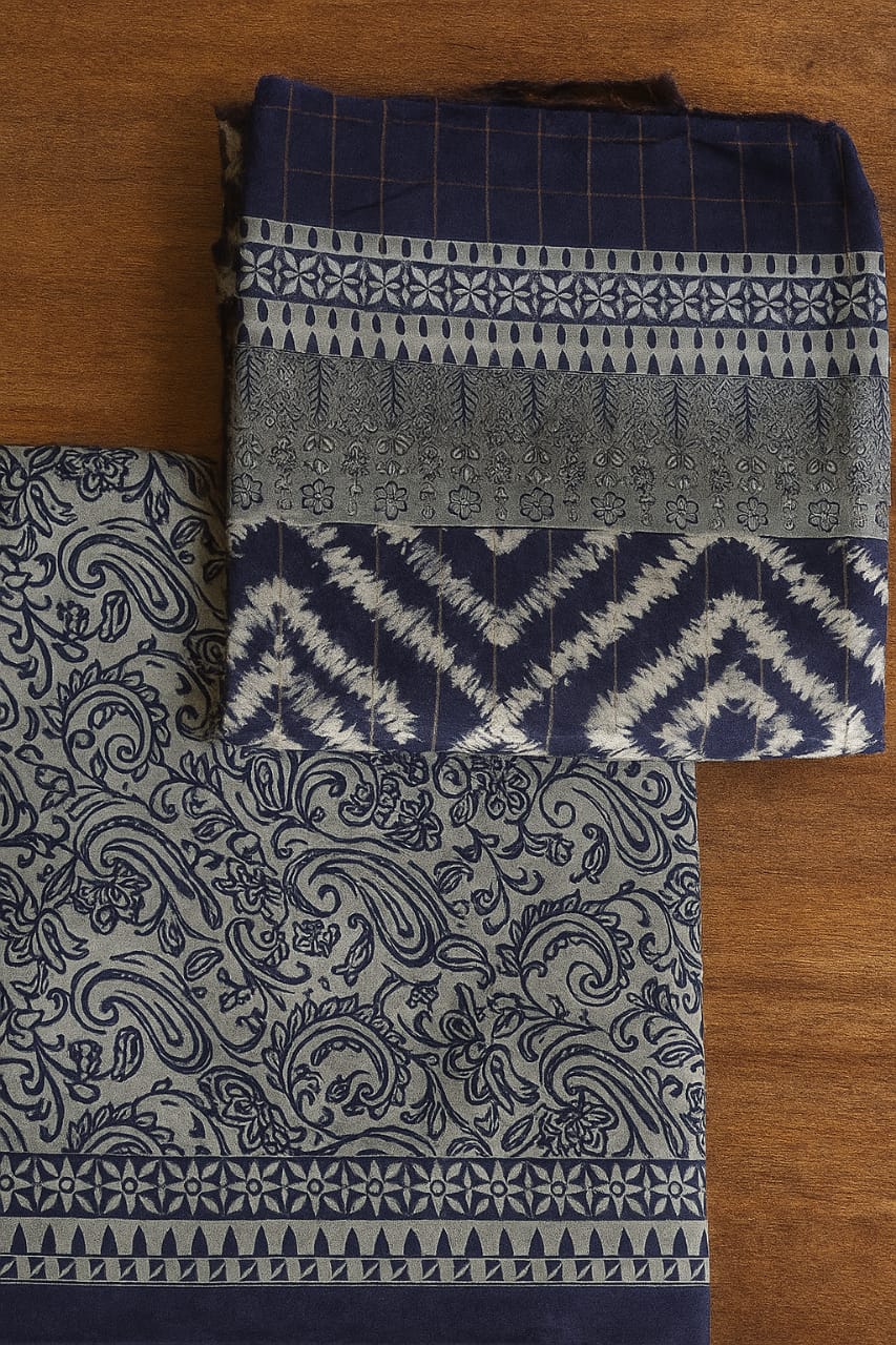 3 piece printed unstitched lawn suit