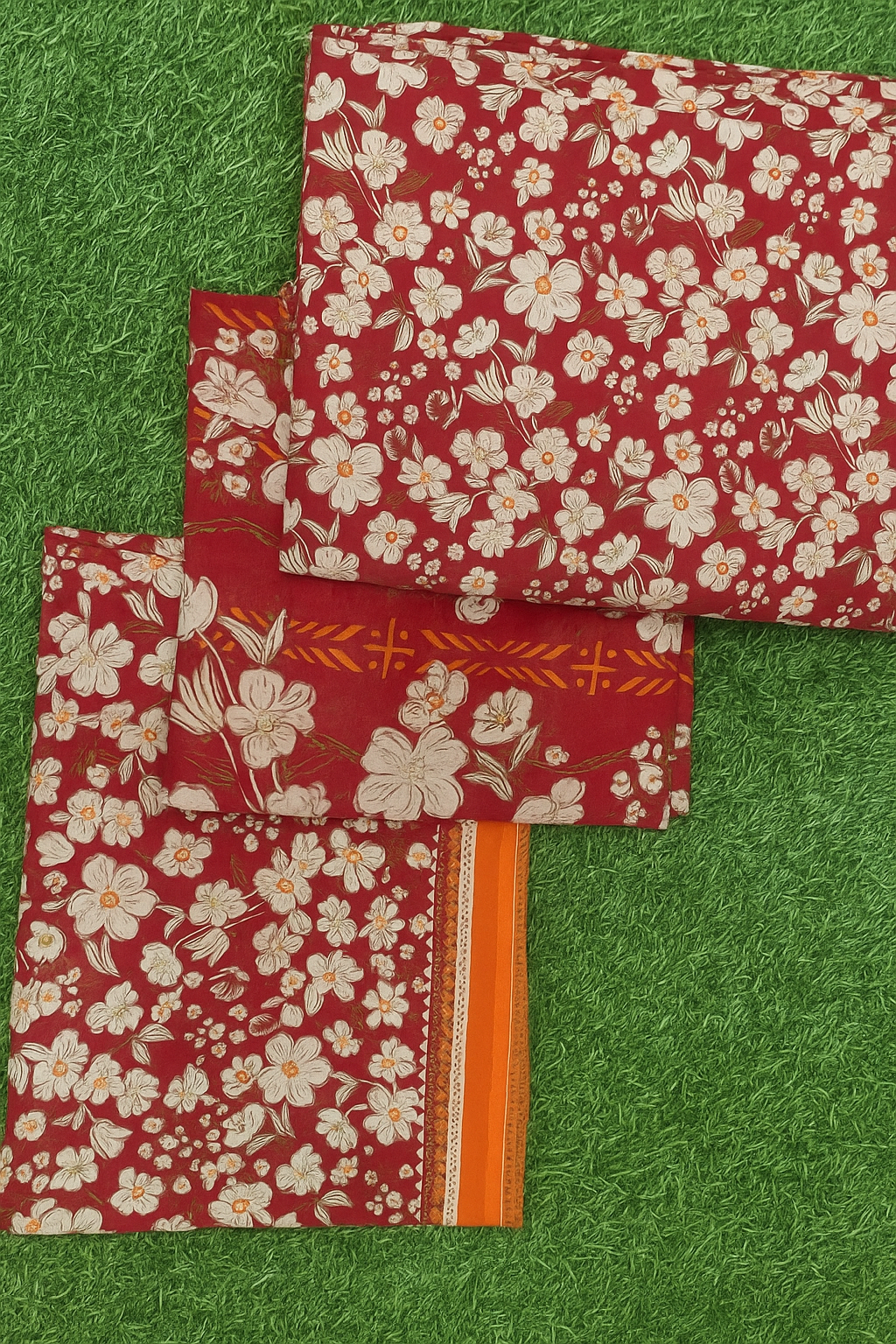 3 Piece unstitched suit