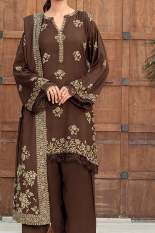 3 Piece unstitched pachmina suit