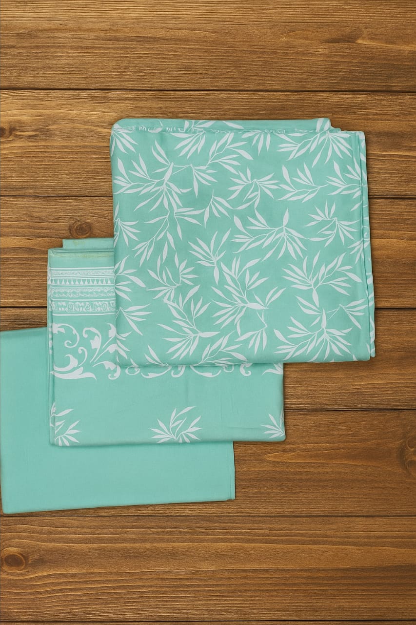 3 Piece unstitched cotton